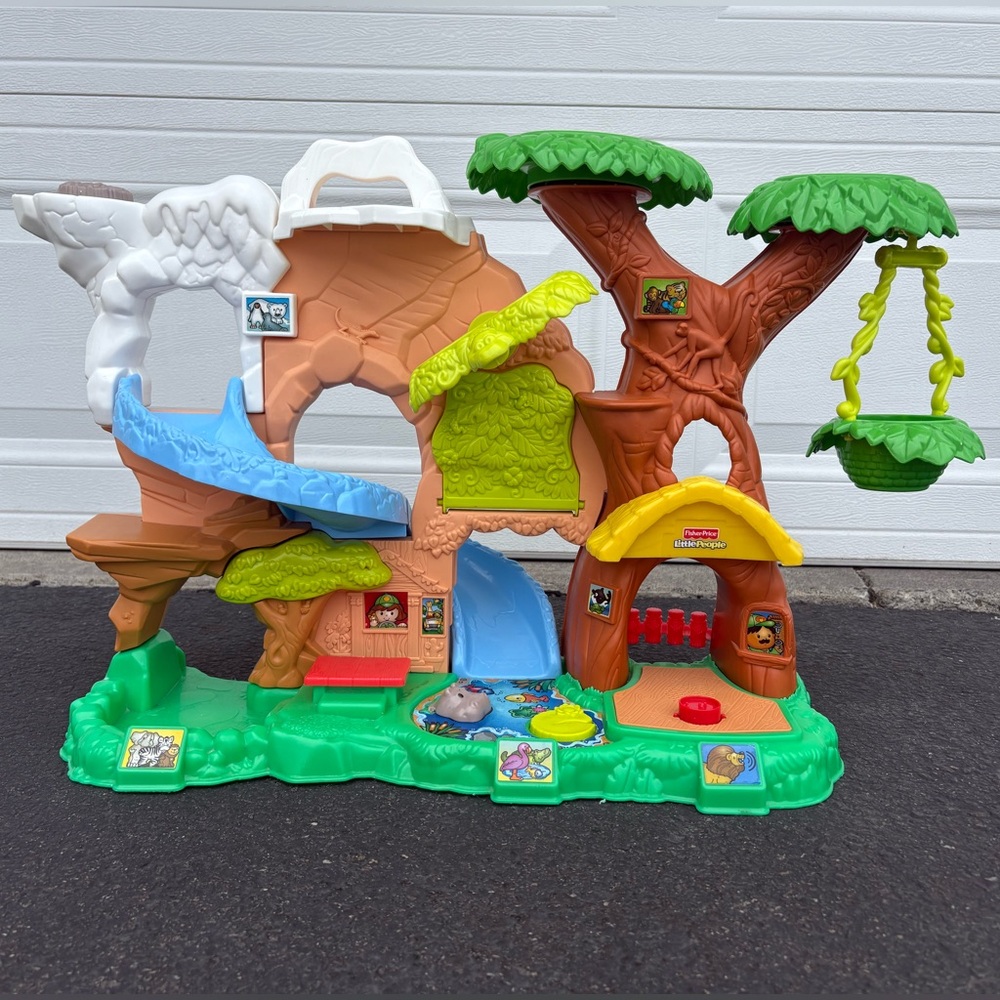 Fisher Price Little People (2011) Zoo Talker Play Set - Play Set ONLY!